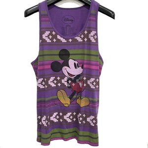DISNEY Men’s Mickey Mouse Purple Tank Top